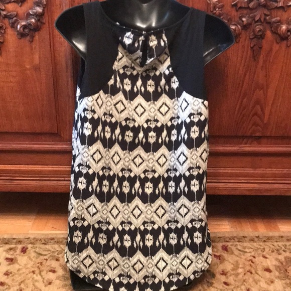 Nordstrom Blu pepper Aztec Print studded tank top - Picture 3 of 5